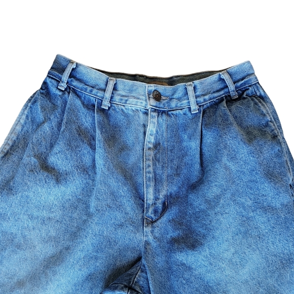 80s Calvin Klein Jeans Mens 31 Blue Denim Straight Leg Pleated 80s USA Made - Picture 2 of 13